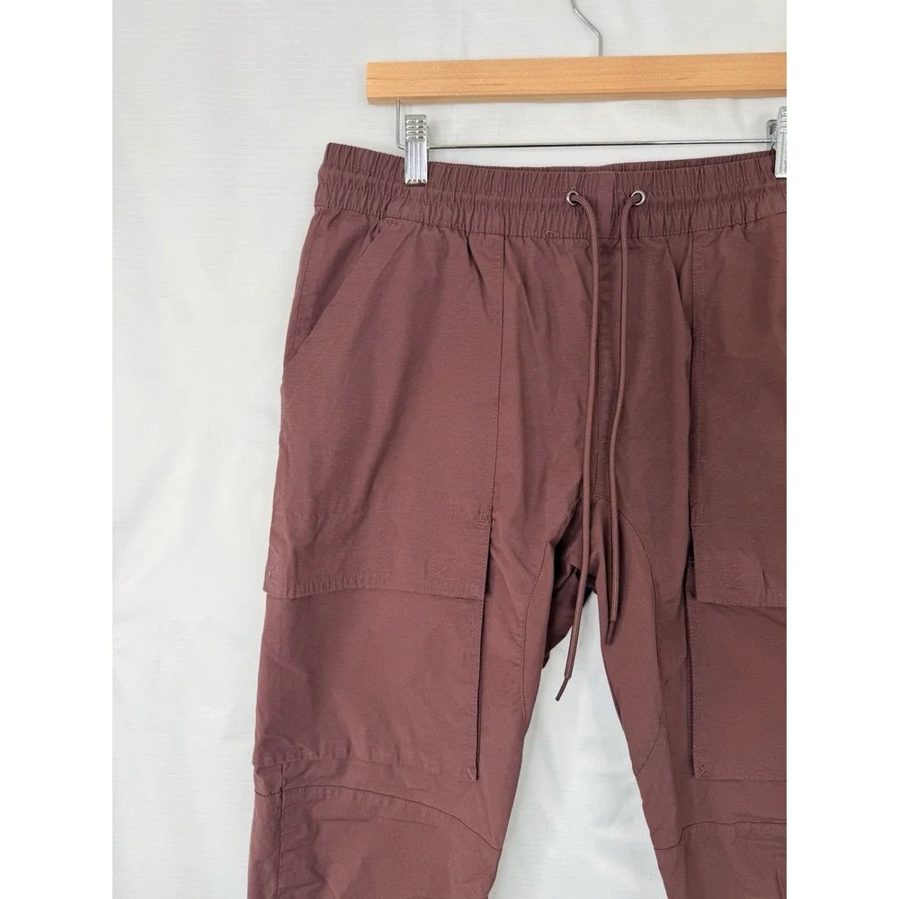 PACSUN Men's Slim Nylon Blend Cargo Pants Rust Large inseam 31 waist 34
